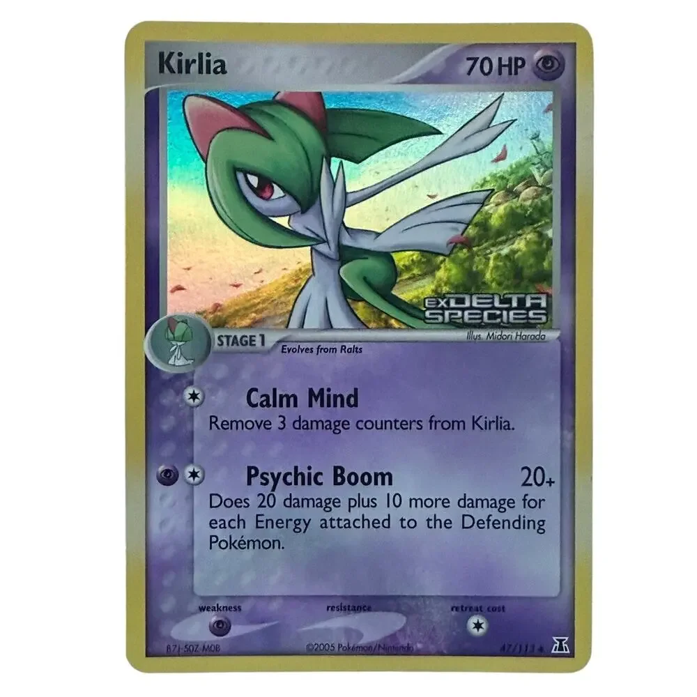 Pokémon TCG Kirlia 47/113 Delta Species 2005 Reverse Holo Stamped Card NM